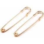 Ozdobný spínací špendlík kilt 13x75 mm - růžové zlato (10 ks) – Zboží Mobilmania