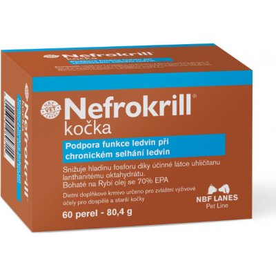 NBF Lanes Nefrokrill pro kočky 60 tob – Zboží Dáma