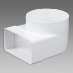 Den Braven Článek přechodový koleno 90° Ø 125 mm 150 × 75 mm bílá – Sleviste.cz