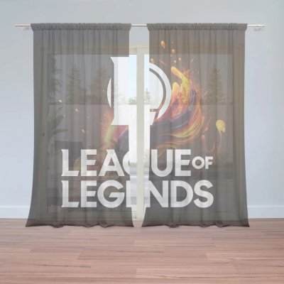 Sablio Záclony League of Legends Abstract: 2ks 150x250cm – Hledejceny.cz