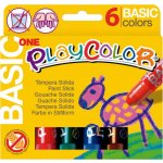 Playcolor Temperové barvy set 6 ks tuhé – Zboží Mobilmania