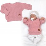Baby Nellys Rostoucí oversize pletený svetřík pro miminko sv. béžový – Hledejceny.cz