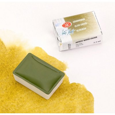 White Nights Akvarelová barva 2,5 ml Olive Green 727 – Zboží Dáma