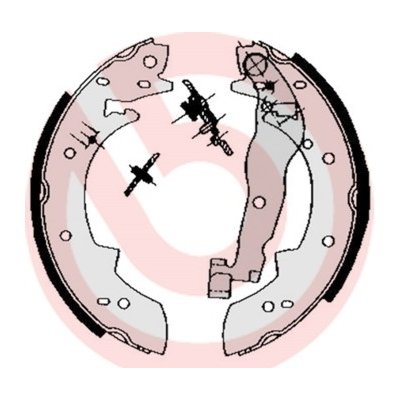 Sada brzdových čelistí BREMBO S 68 511 | Zboží Auto