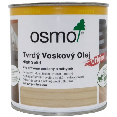 Osmo 3065 Tvrdý voskový olej Original 0,375 l Bezbarvý polomat – Hledejceny.cz