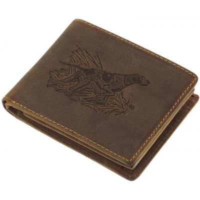Pánská kožená lovecká peněženka se psem GPPN390