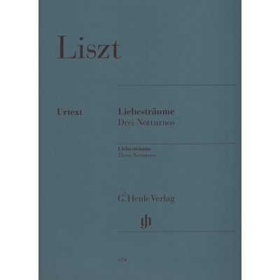Liszt Liebesträume Three Notturnos urtext / klavír – Sleviste.cz
