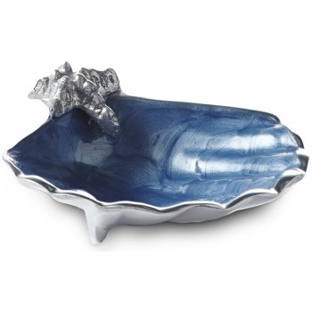 Julia Knight miska ve tvaru mušle Scalop modrá 11 x 11 cm