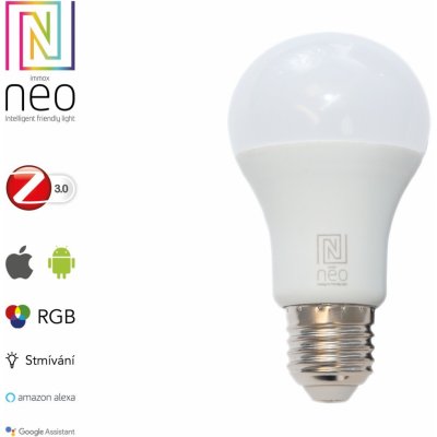 Immax 07115L NEO Smart žárovka LED E27 9W RGBW- barevná i teplá bílá, stmívatelná, Zigbee 3.0 – Zbozi.Blesk.cz