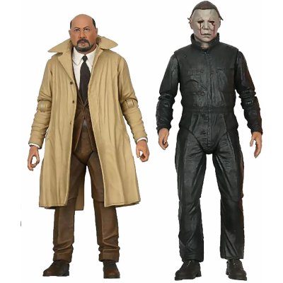 NECA Halloween II sběratelské figurky Michael Myers & Dr Loomis 18 cm – Zboží Mobilmania