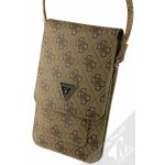 Pouzdro Guess PU 4G Triangle Logo Phone Bag hnědé – Zbozi.Blesk.cz