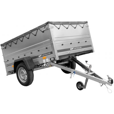 UNITRAILER GARDEN 201 KIPP s bočnicemi BIS a šedou plachtou | Zboží Auto