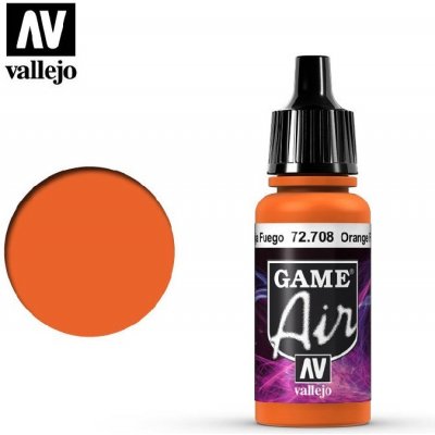 Vallejo Game Air: Orange Fire 17ml airbrush barva na modely – Zboží Mobilmania