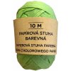 Prýmka, stuha, mašle, lemovka Albi Raffia přírodní papírová stuha Zelená 10 m