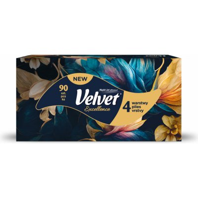 VELVET kapesníky 4-vrstvé krabička 90 ks – Zboží Dáma