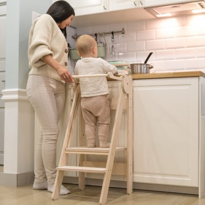 Family scl Skládací dětská učící věž Růžová – Zboží Dáma