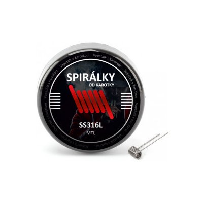 Spirálky od Karotky MTL SS316L 0,9ohm 10ks