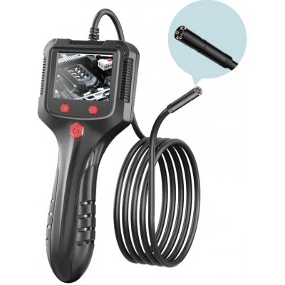 W-Star LEP100-2 - Endoskopická kamera, sonda 8mm, 1080P HD LCD 2,4" kabel 2m tvrdý – Zboží Dáma