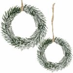 SPRINGOS Věneček s námrazou 10cm vánoční ozdoba CA1210-XG – Hledejceny.cz