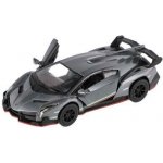 Kinsmart Auto Lamborghini Veneno kov 13cm na Šedá – Hledejceny.cz