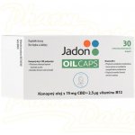 Jadon oil caps CBD kapsle s konopným olejem s 15 mg CBD a vitamínem B12 30 kapslí – Zboží Mobilmania