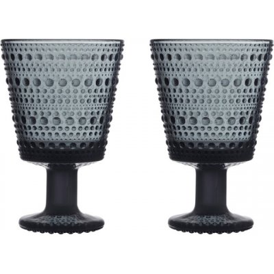 Iittala Sklenice Kastehelmi šedé 2 x 260 ml