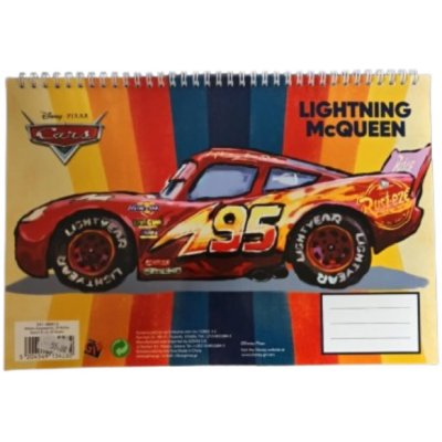 Kreslící blok A4 Cars Blesk McQueen – Zboží Dáma