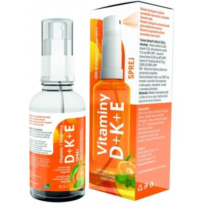 Naturprodukt Vitamin D 2000 IU + K + E ve spreji 25 ml