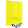 Tabule Glasdekor Magnetická skleněná tabule 30 x 40 cm žlutá