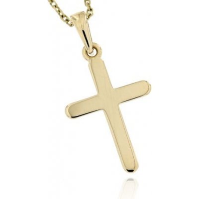 Zlatnictví U Kostela Zlatý přívěsek hladký křížek 2843 – Zboží Dáma