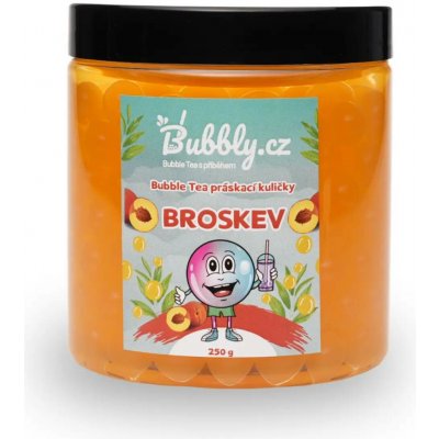 Domácí Bubble Tea Práskací kuličky broskev 250 g – Zbozi.Blesk.cz