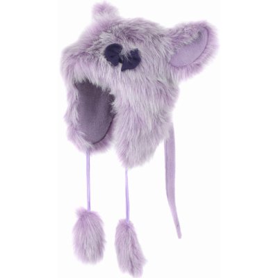 Haker Dětská zimní čepice zvířátko myš fialová
