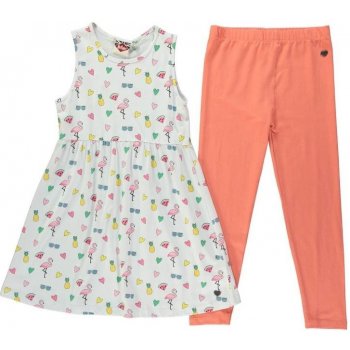 Lee Cooper Dress and Leggings Set Junior Girls AOP Holiday