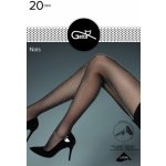 Gatta Nais 20 DEN punčochové kalhoty nero-silver/černá-stříbrná – Zboží Dáma