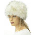 Elegantní čepice s umělou kožešinou bílá – Hledejceny.cz