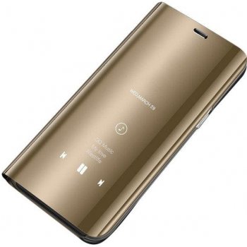 Pouzdro Beweare Clear View Samsung Galaxy S9 Plus - zlaté