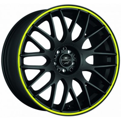 Barracuda Karizzma 7,5x17 5x108 ET40 matt black trim yellow – Hledejceny.cz
