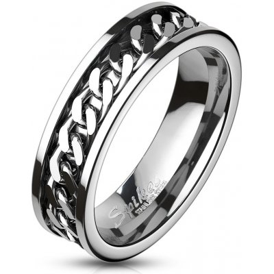 Šperky4U OPR0144 dámský ocelový prsten řetěz
