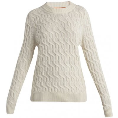 Icebreaker Wmns Merino Cable Knit Crewe Sweater, Undyed