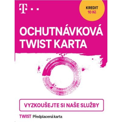 T-Mobile Twist Ochutnávková Sim karta (kredit 10,-) – Zbozi.Blesk.cz