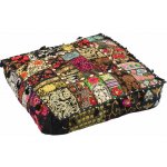 Sanu Babu Meditační polštář ručně vyšívaný patchwork s mušličkami čtverec 60xNC 60x10 – Hledejceny.cz