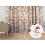Biante Vánoční bavlněný závěs Sandra SA-516 Vánoční perníčky a ozdoby na bílém 150x190 cm – Hledejceny.cz