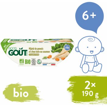 Good Gout Bio Losos s kapustou a pastinákem 2 x 190 g