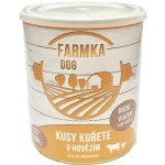 Sokol Falco FARMKA Cat kusy kuřete v hovězím 800 g – Hledejceny.cz