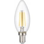 Optonica LED CANDLE C35 E14 6W FILAMENT 6W Teplá bílá – Hledejceny.cz
