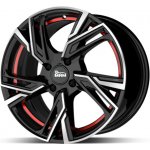 MAM RS5 7x16 5x100 ET38 black polished red inside | Zboží Auto