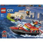 LEGO® City 60373 Hasičská záchranná loď a člun – Zboží Živě