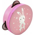 Adam Toys tamburína s motivem králíčka růžová – Zboží Dáma