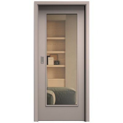 Sapeli Elegant Komfort M40 posuvné taupe 100 x 197 cm Planibel bronz – Hledejceny.cz