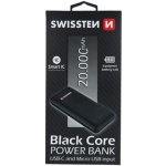 Swissten BLACK CORE SLIM POWER BANK 20000 mAh – Hledejceny.cz